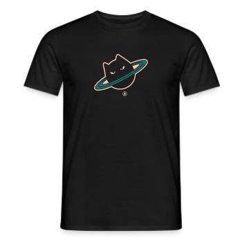 T SHIRT CATURN BLACK - T-shirt homme - noir - Devant - AI Model Male 178 light (178cm)