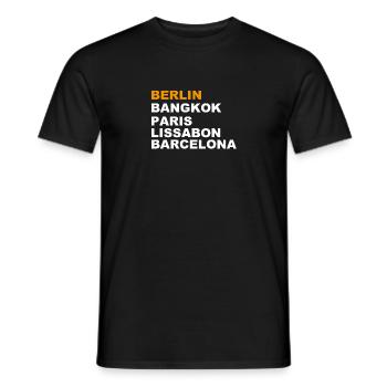 Icke bin Berliner - Männer T-Shirt - Schwarz - Vorne - AI Model Male 178 light (178cm)