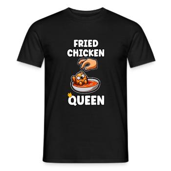 Lustiges gebratenes Huhn Frau Mädchen Geschenk - Männer T-Shirt - Schwarz - Vorne - AI Model Male 178 light (178cm)