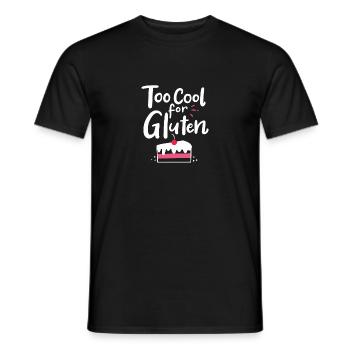 Too Cool For Gluten For Celiac Awareness - Men's T-Shirt - black - Front - AI Model Male 178 light (178cm)