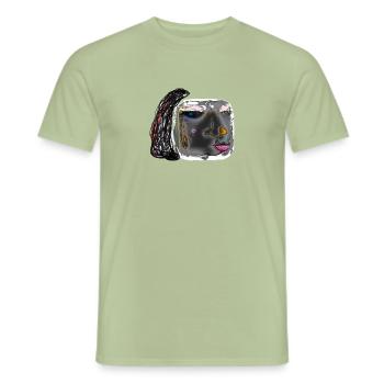 Digital art expression - Men's T-Shirt - sage - Front - AI Model Male 178 light (178cm)