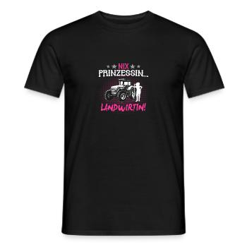 Landwirtin Traktor Frau Geschenk · Prinzessin - Männer T-Shirt - Schwarz - Vorne - AI Model Male 178 light (178cm)
