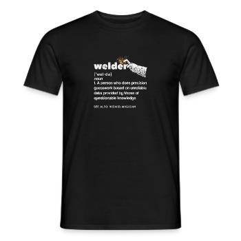 Welder Definition - Männer T-Shirt - Schwarz - Vorne - AI Model Male 178 light (178cm)