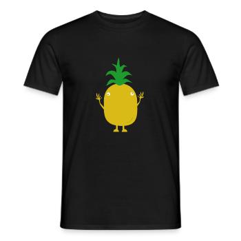 un ananas - T-shirt homme - noir - Devant - AI Model Male 178 light (178cm)