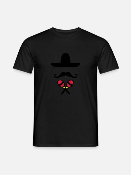 mexikaner - Männer T-Shirt - Schwarz