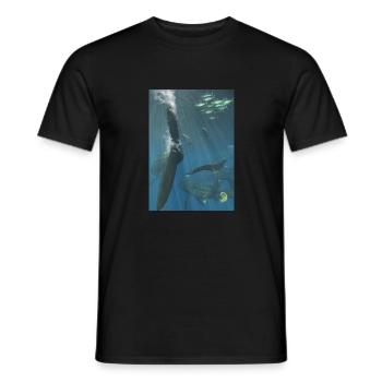 Leedsichthys - Männer T-Shirt - Schwarz - Vorne - AI Model Male 178 light (178cm)