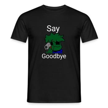 Say Goodbye - Männer T-Shirt - Schwarz - Vorne - AI Model Male 178 light (178cm)