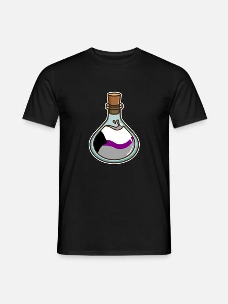Demisexueller Zaubertrank Demisexual Pride - Männer T-Shirt - Schwarz