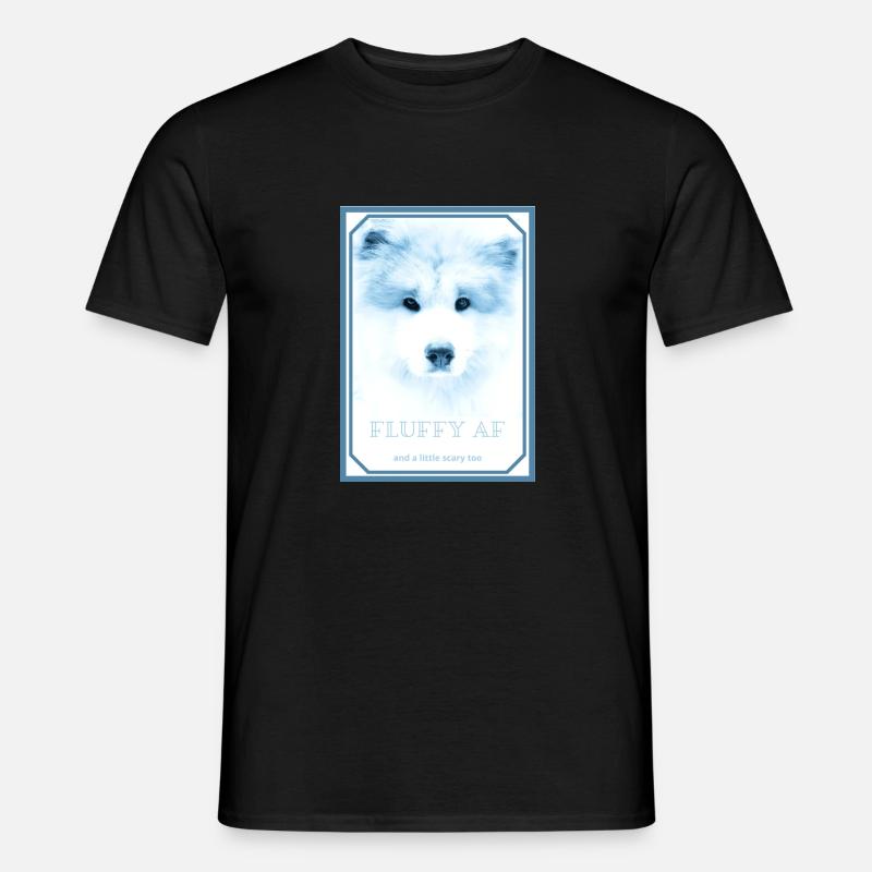 FLUFFY AF 1 - Männer T-Shirt - Schwarz