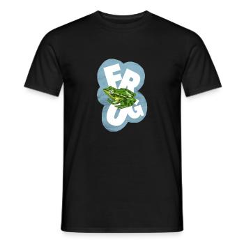 Frosch Frog - Männer T-Shirt - Schwarz - Vorne - AI Model Male 178 light (178cm)