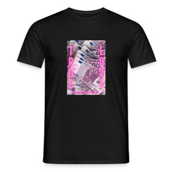 true love euro - Men's T-Shirt - black - Front - AI Model Male 178 light (178cm)
