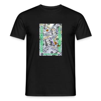 true love dollar - Männer T-Shirt - Schwarz - Vorne - AI Model Male 178 light (178cm)
