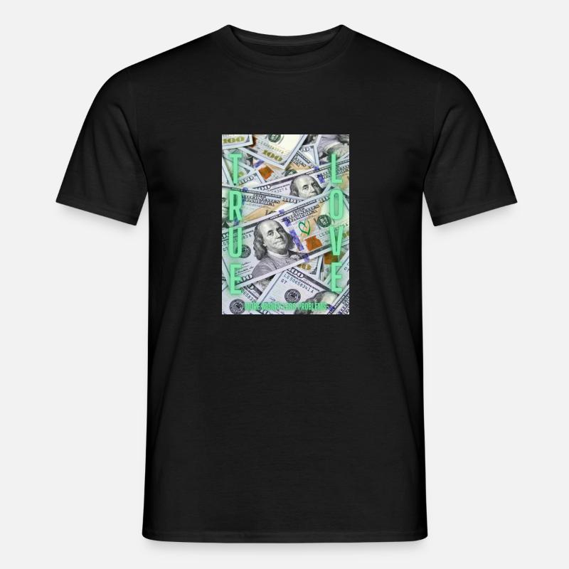 true love dollar - Männer T-Shirt - Schwarz