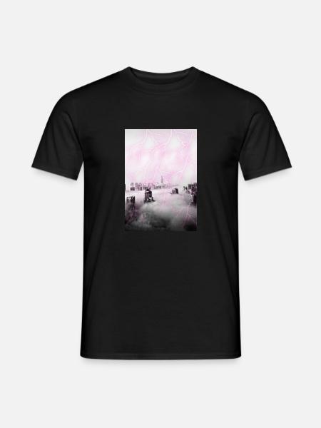 City Lightnings - Männer T-Shirt - Schwarz