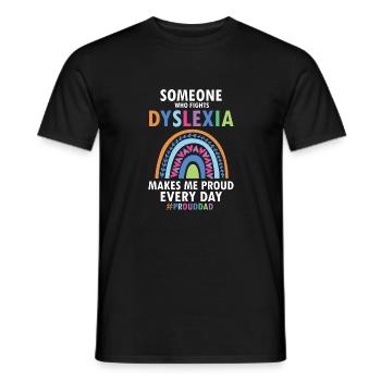 Dyslexia Teacher for Legathenia Therapists - Men's T-Shirt - black - Front - AI Model Male 178 light (178cm)