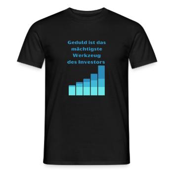 Geduld ist mächtig - Männer T-Shirt - Schwarz - Vorne - AI Model Male 178 light (178cm)
