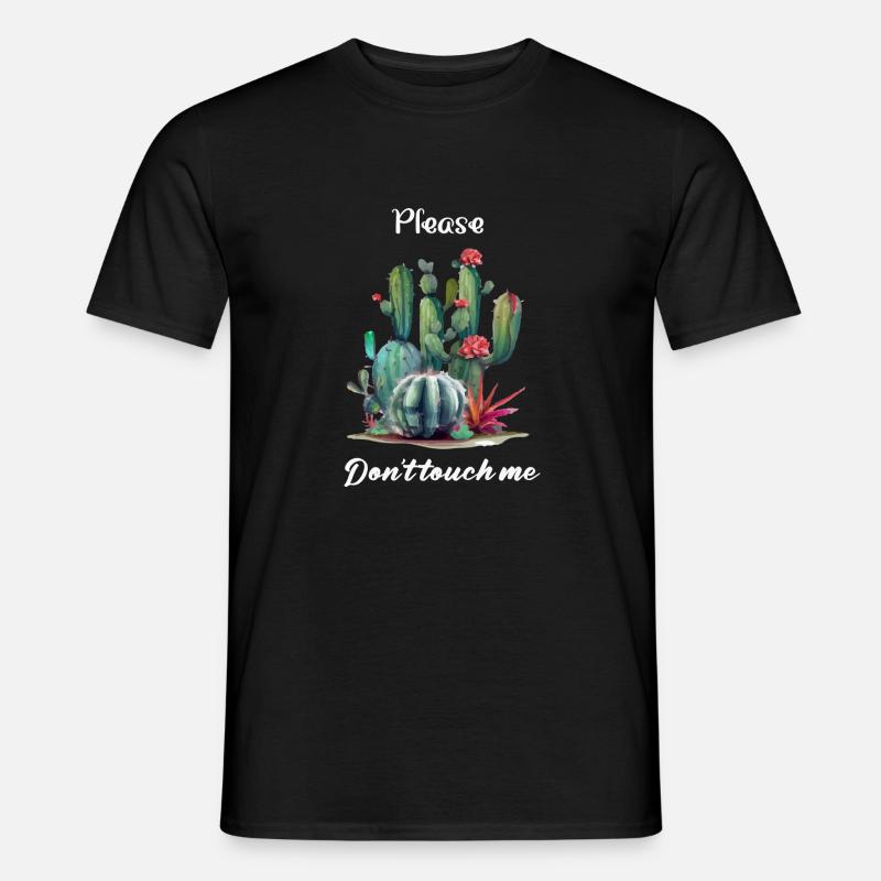 Bitte berühren Sie mich nicht - Männer T-Shirt - Schwarz