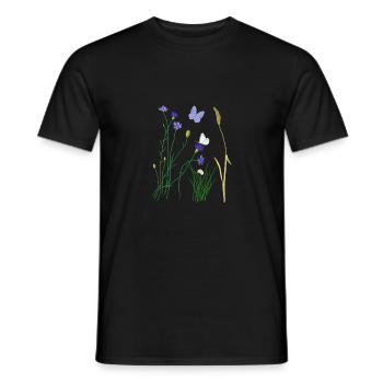 Cornflower - Männer T-Shirt - Schwarz - Vorne - AI Model Male 178 light (178cm)