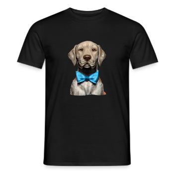 Labradorbesitzer Hundewelpe Labrador Retriever - Männer T-Shirt - Schwarz - Vorne - AI Model Male 178 light (178cm)