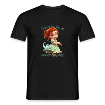 Née pour être une reine dansante - T-shirt homme - noir - Devant - AI Model Male 178 light (178cm)