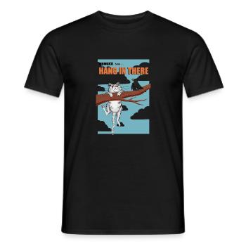 Hang in there 08 - Männer T-Shirt - Schwarz - Vorne - AI Model Male 178 light (178cm)