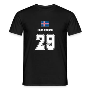 Island Trikot Nr.29 - Männer T-Shirt - Schwarz - Vorne - AI Model Male 178 light (178cm)