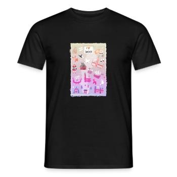 Schweden Schweden norden skandinavien wikinger lagom swe - Männer T-Shirt - Schwarz - Vorne - AI Model Male 178 light (178cm)