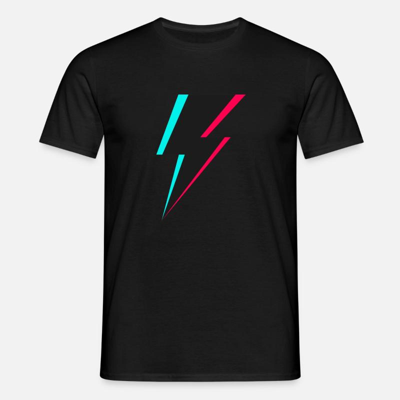 Blitz Logo - Männer T-Shirt - Schwarz