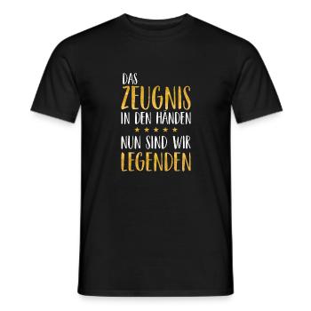 Lustiges Abschluss Abitur Abschlussklasse AK 2024 - Männer T-Shirt - Schwarz - Vorne - AI Model Male 178 light (178cm)
