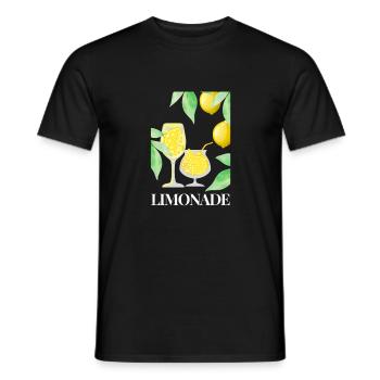 Zitrone Früchte Limonade - Männer T-Shirt - Schwarz - Vorne - AI Model Male 178 light (178cm)