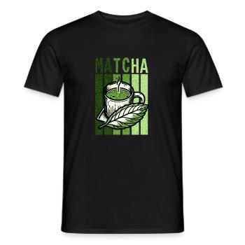 Matchastyle Retro - Men's T-Shirt - black - Front - AI Model Male 178 light (178cm)