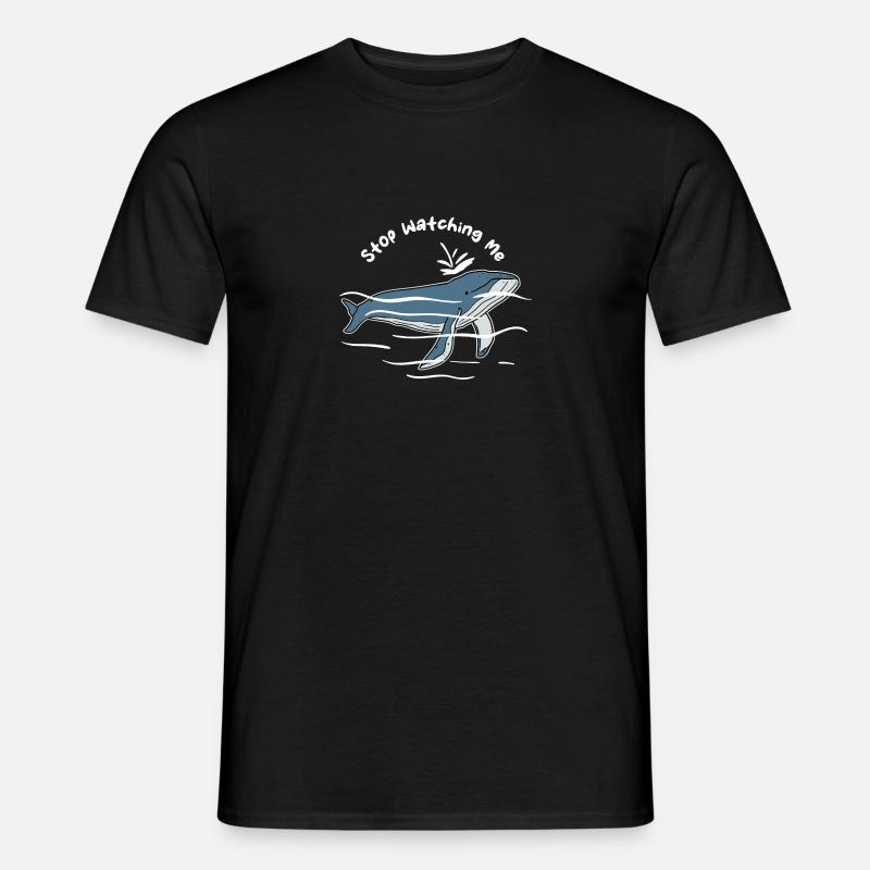 Stop Watching Me - Männer T-Shirt - Schwarz