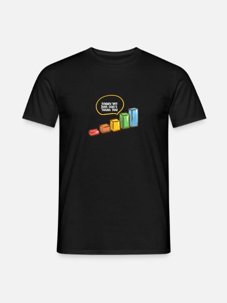Sorry We Just Can't Trust You - Männer T-Shirt - Schwarz