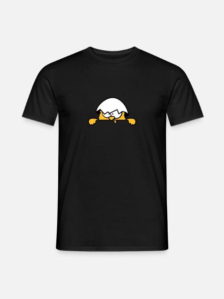 Crazy chicks behind wall - Men's T-Shirt - black
