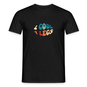 2 cool 4 legs - Männer T-Shirt - Schwarz - Vorne - AI Model Male 178 light (178cm)