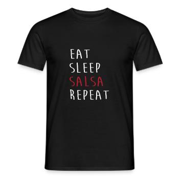 Salsa Dancer Dancer - Men's T-Shirt - black - Front - AI Model Male 178 light (178cm)