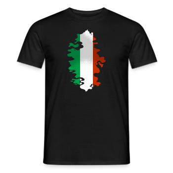 Italie Drapeau Vintage Drapeau Italien Occasion Look - T-shirt homme - noir - Devant - AI Model Male 178 light (178cm)