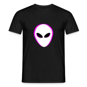 Aliens Alien Head - Men's T-Shirt - black - Front - AI Model Male 178 light (178cm)