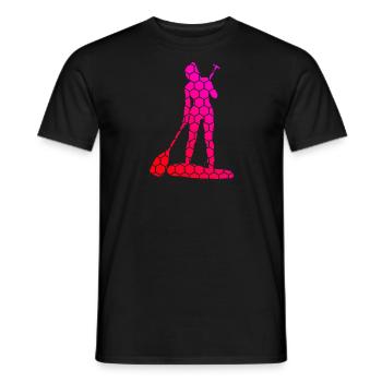 Sup Standup Paddling Stand up Paddling Board - Men's T-Shirt - black - Front - AI Model Male 178 light (178cm)