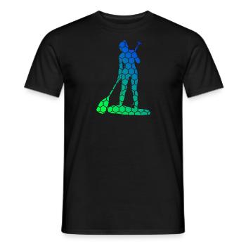 Standup Paddling Stand up Paddling Board Men - Men's T-Shirt - black - Front - AI Model Male 178 light (178cm)