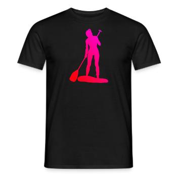 Standup Paddling Standup Paddle Standup Paddleboar - T-shirt homme - noir - Devant - AI Model Male 178 light (178cm)
