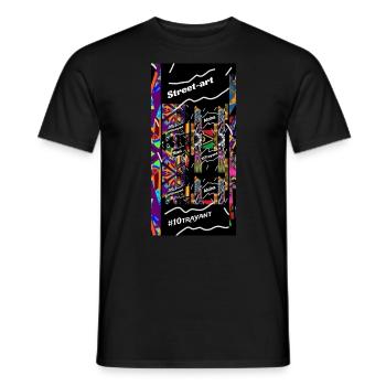 Street 11 4000 - T-shirt homme - noir - Devant - AI Model Male 178 light (178cm)