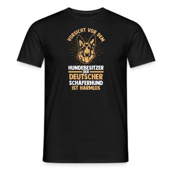 Hund Hundebesitzer Hund Schäferhund Geschenk - Männer T-Shirt - Schwarz - Vorne - AI Model Male 178 light (178cm)