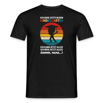 Kindergarten Anfang Kindergartenkind Geschenk - Männer T-Shirt - Schwarz - Vorne - AI Model Male 178 light (178cm)