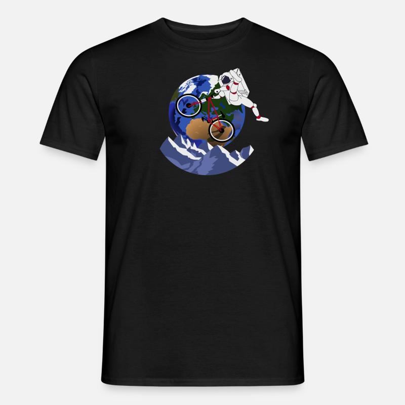 Moonbiker - Männer T-Shirt - Schwarz