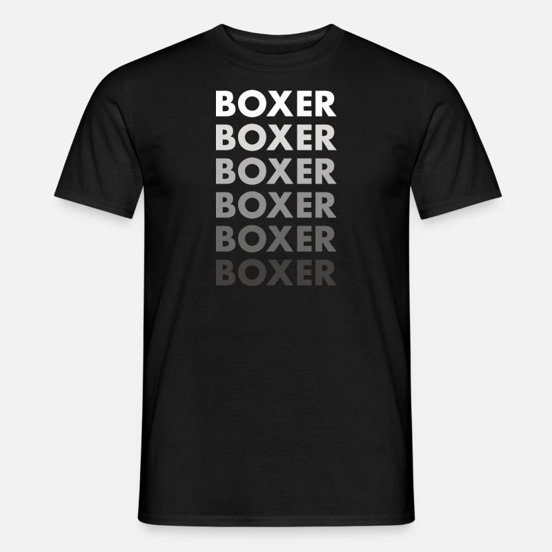 Boxer - Männer T-Shirt - Schwarz