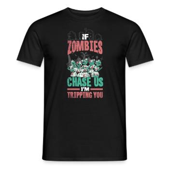 Zombie Lover Cosume for Funny Halloween - Männer T-Shirt - Schwarz - Vorne - AI Model Male 178 light (178cm)