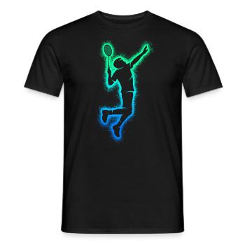 Joueurs de badminton Badminton Enfants Garçons Badminton - T-shirt homme - noir - Devant - AI Model Male 178 light (178cm)