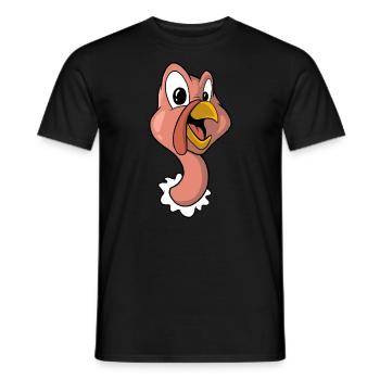 Déguisement de dinde de Thanksgiving - T-shirt homme - noir - Devant - AI Model Male 178 light (178cm)