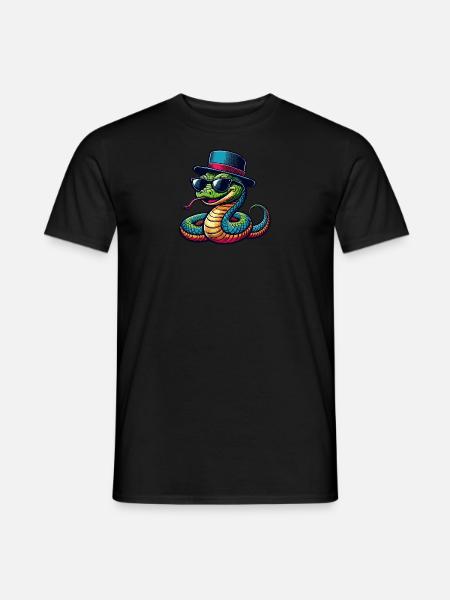 Serpent cool - T-shirt homme - noir
